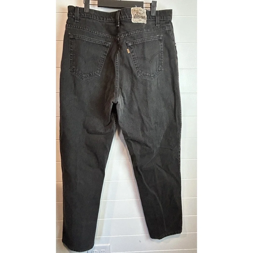 Vintage Levi's Orange Tab 38x32 Loose Fit Black 545‎ Jeans 1995